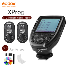 Передатчик вспышки Godox XPro-C с беспроводным триггером E-TTL II 2,4G с ЖК-экраном из быстрорежущей стали X и ресивером для Canon DSLR 2024 - купить недорого