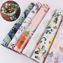 10pcs/lot 70*50cm Flamingo Wrapping Paper Oil Painting Hand-Painted Art Paper Plant Gift Flower Floral Packaging Material 2024 - buy cheap