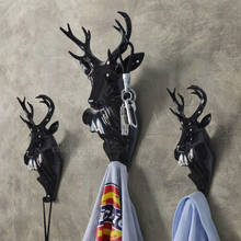European creative animal head hook sitting room metope adornment wall art hanging coat  home decoration wedding gift 2024 - buy cheap