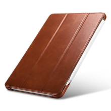 Original ICARER Vintage Genuine Leather Folio Smart Case For Apple iPad Pro 11 2018 Luxury Auto Wake Sleep Flip Case Cover Bags 2024 - buy cheap