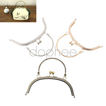 dophee 1pcs 16.5cm Arch Flower Meta Frame Kiss Clasp Handle Lock 3Colors For DIY Coin Bag Accessories 2024 - buy cheap