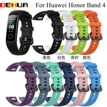 Silicone Wrist Strap For Huawei Honor Band 4 Standard Version Smart Wristband Sport Bracelet Band honor band 5 Correa de reloj 2024 - buy cheap