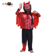 Eraspooky Darth Maul Traje criança Traje de Halloween para As Crianças de Luxo com a Musculatura cosplay Diabo menino Demônio trajes assustadores 3-12 anos 2024 - compre barato