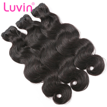 Luvin 3 4 Bundles Brazilian Virgin Hair Weaves Natural 100% Human Hair Weave Bundles Unprocessed Hair Weaving Extension 2024 - buy cheap