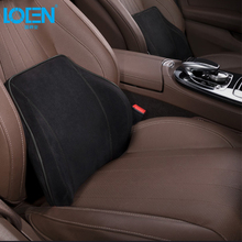 Car Seat Memory Foam Lumbar Cushion Back Support Faux Suede Office Home Chair Travel Sleeping Waist Rest Pillows 41x32x11cm 2024 - buy cheap