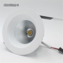 Wholesalep price High quality Dimmable 12W  Recessed Hight light COB Led Ceiling down light CE/ROHS Free Shipping 2024 - buy cheap