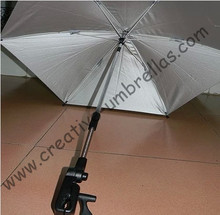 Новый стиль зажим, защита от УФ, зонт для детской коляски, детские автомобильные зонты, три в одном, стальной вал 8 мм и спицы из стекловолокна, зажим 2024 - купить недорого