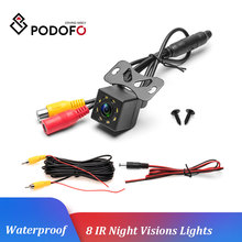 Podofo Car Rear View 8 IR Camera Night Vision Reversing Auto Parking Monitor CCD Waterproof 170 Degree HD Video Backup Camera 2024 - buy cheap