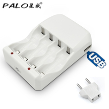 PALO USB Rechargeable Battery Charger With 4 slots NI-MH NI-CD Battery Carger For AA AAA Smart C804U Battery Charger 2024 - buy cheap