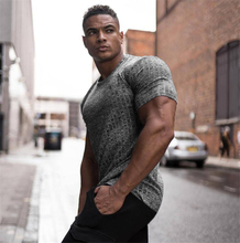 Muscleguys 2019 New Summer Fitness Mens T shirt Thin Pullover Sweaters Solid Casual O Neck Short sleeve Knitwear Top Male M-2XL 2024 - buy cheap