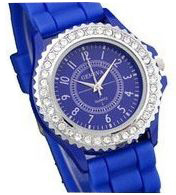 Gnova Crystal Geneva Watch Rhinestone Women Wristwatch  Casual Silicone bling Silicon 2024 - buy cheap