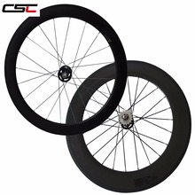 Conjunto de roda tubular de bicicleta 700c para trilha, 38 + 50/50 + 60/50 + 88/60 + 88mm 25mm, largura, pneu clincher, engrenagem fixa, rodas de velocidade única 2024 - compre barato