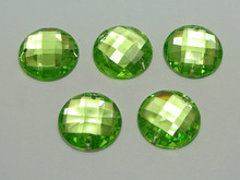 50 Soft Green Acrylic Flatback Sewing Rhinestone Round Button 18mm Sew on beads 2024 - buy cheap