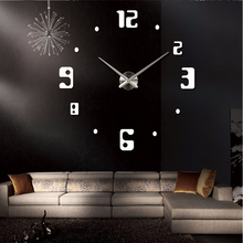 2020 relógio de parede quartzo reloj pared design moderno grande relógios decorativos europa acrílico adesivos sala estar 2024 - compre barato