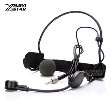 3.5mm Jack Female Screw Lock Headworn Dynamic Mic Headset Microphone For Wireless Bodypack Transmitter WH20TQG EW500 SK100 SK300 2024 - купить недорого