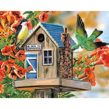 Full Square/Round Drill 5D DIY Diamond Painting "bird cabin" 3D Embroidery Cross Stitch Mosaic Rhinestone Decor Gift CJ2 2024 - buy cheap