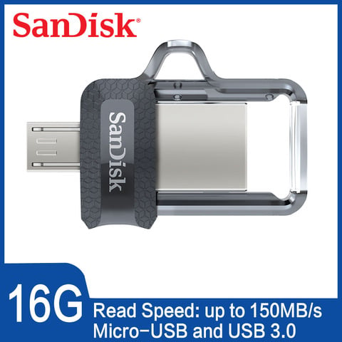 SanDisk OTG 32GB USB Flash Drive 64GB 128GB Ultra Dual Drive 16GB 3.0 USB Pendrive USB Stick Android Phone Metal USB Pen Drive 2022 - buy cheap