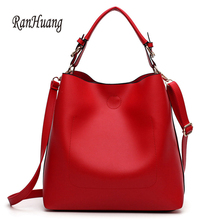 RanHuang New Arrive 2021 Women Fashion Messenger Bags PU Leather Bucket Bag Women's Red Shoulder Bags bolsa feminina A702 2024 - buy cheap
