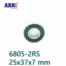 Axk Free Shipping 6805-2rs Bearing Abec-1 (10pcs) 25x37x7 Mm Thin Section 6805 2rs Ball Bearings 6805 Rs / 61805 2024 - buy cheap