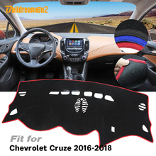 Cubierta de salpicadero de coche, plataforma de instrumentos, estera de tablero de escritorio, evita la almohadilla ligera, antideslizante, para Chevrolet Cruze 2016, 2017, 2018 2024 - compra barato