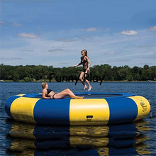 Надувная водная платформа, плавающий водный парк, надувная кровать для прыжков на море, батут для озера и воды, водный батут, водный батут 2024 - купить недорого