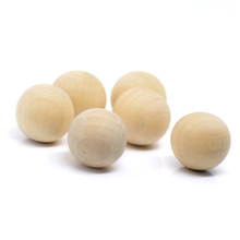 5Pcs Natural Color Round Ball No Hole Wood Beads Fashion Jewelry Diy Findings 50mm 2024 - buy cheap