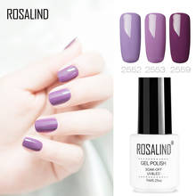 ROSALIND Nail Gel Varnish Nail Art Extesion Semi Permanent Purple UV Gel Nail polish Set all For Manicure Hybrid Primer 7ML 2024 - buy cheap