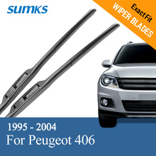 SUMKS Wiper Blades for Peugeot 406 Fit Hook Arms 1995 1996 1997 1998 1999 2000 2001 2002 2003 2004 2024 - buy cheap
