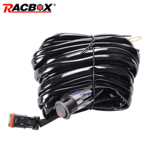 DT RACBOX LEVOU Trabalho Barra de Luz Cablagem 40A 12 V/24 V Fusível Relé On/Off À Prova D' Água mudar para 500 W 400 W 300 W 200 W 100 W Levou Bar 2024 - compre barato