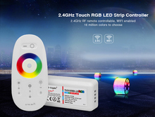Milight-mando a distancia FUT025 para tira de luces led, dispositivo inalámbrico con pantalla táctil RGB de 2,4G, control remoto RF de 18A, para bombillas, luz descendente 2024 - compra barato