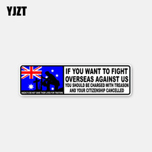 Yjzt-adesivo militar australiano, 11.9cm x 3.2cm, se você quiser combater, acessório estilo adesivo de carros, tamanhos 6 a 2955 2024 - compre barato