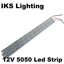 hot sell 10pcs*50cm 5050 rigid led strip SMD 5050 LED Hard Rigid LED Strip Bar Light Factory  U Aluminium +Cover free 2024 - buy cheap