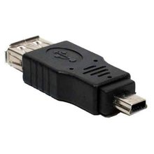 Новый адаптер USB A «мама»-Mini USB B «папа» с 5 контактами # DY410 2024 - купить недорого