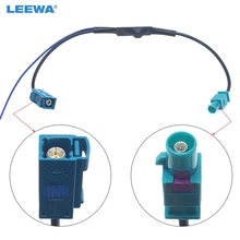 Leewa-antena automotiva amplificadora de sinal de rádio am/fm, 1 peça, para volkswagen, skoda, audi, unidade principal estéreo 2024 - compre barato