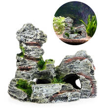 New Aquarium Accessories Mountain View Aquarium Rock Cave Tree Bridge Aquarium/aquario Fish Tank Ornament Decoration Decor 2024 - buy cheap