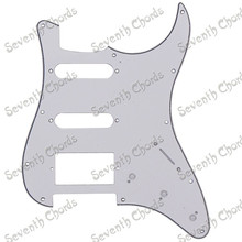 Pickguard de guitarra anti-arranhão, placa multicolorida com 3 camadas, 11 furos, acessório para guitarra elétrica, 1 peça 2024 - compre barato