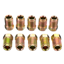 10pcs/set 10mm x 1mm Male Short Brake Pipe Screw Nuts Car Styling Nuts & Bolts For 3/16" Metric Pipe 2024 - buy cheap