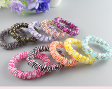 10pcs/lot Telephone Cord Hair Tie Elastic Rubber Bands For Girl Ponytail Holders Hair Gum Hair Scrunchies for Women 2024 - buy cheap