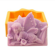 Free shipping the angel Modelling soap mold silicone cake mold fondant chocolate mold handmade soap mold 2024 - buy cheap