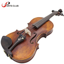 Violino de tamanho completo 4/4, artesanal, madeira sólida, com maleta, sintonizador de ombro, descanso, fio de pano, limpeza 2024 - compre barato