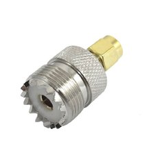 2015 Hot  UHF SO-239 F to SMA M Female/Male Straight Coaxial Coupling Adapter Plug 2024 - buy cheap