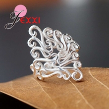 Factory Price Simple Fashion Retro 925 Sterling Silver Band Rings For Women/Man Party Finger Anillos New Accessories 2024 - buy cheap