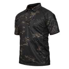 Camiseta polo tática masculina, camisa respirável de militar do exército e de combate, caça e trabalho de secagem rápida, camisa plus size 3xl 2024 - compre barato