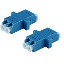 50pcs/lot LC UPC Duplex Fiber Optic Adapter LC Optical Fiber Coupler LC UPC Fiber Flange LC Connector 2024 - buy cheap