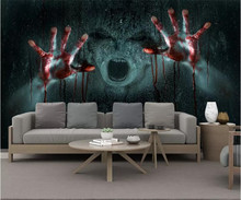 Realista vampiro horror crânio rocha 3d papel de parede 3d foto tv fundo mural para paredes 3d 2024 - compre barato