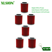 XLSION 6pcs Oil Filter For SKI DOO SKANDIC V-800 RENEGADE 800 BOMBARDIER DS650 2024 - buy cheap