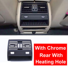 LHD Left Hand Drive Car ABS Rear Heating Air Conditioning Wind Vent Grill Row Outlet Panel Chrome Plate For BMW 5 Series F10 F18 2024 - buy cheap