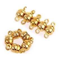 50pcs 11x5mm Gold Plated Ball Strong Paved Magnetic Clasps Jewelry Findings For Jewelry Making DIY 2024 - buy cheap