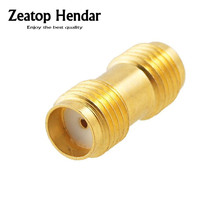 100Pcs Gold SMA Female to Female Jack Straight RF Coaxial Connector LMR Cable Adapter 2024 - buy cheap