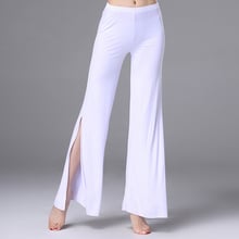 Одежда для танца живота из модала, женские брюки-клеш с разрезом сбоку 2024 - купить недорого